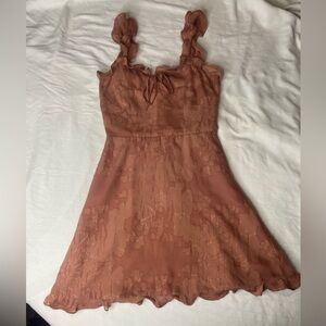 PPLA Terracotta Sleeveless Mini Dress